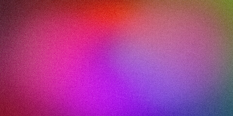 Multicolor dark purple blue turquoise lilac pink yellow red background. Blurred ultra-wide grainy gradient. Perfect for design, banners, wallpapers, templates, posters, desktops. Premium quality