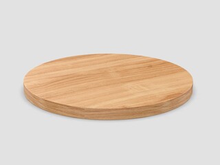 Food serving tray blank template 3d illustration.