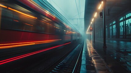 Side profile of a locomotive in motion, captured with cinematic precision and professional photography techniques.