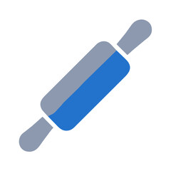 Transparent vector image of a rolling pin