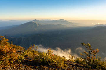 Scenic view from Inerie volcano on Flores island in Indonesia. © Wirestock