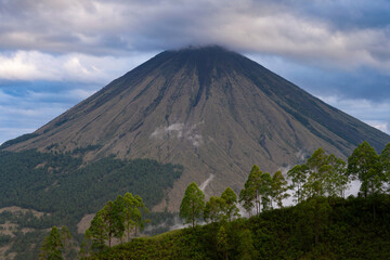 Inerie volcano on Flores island in Indonesia.