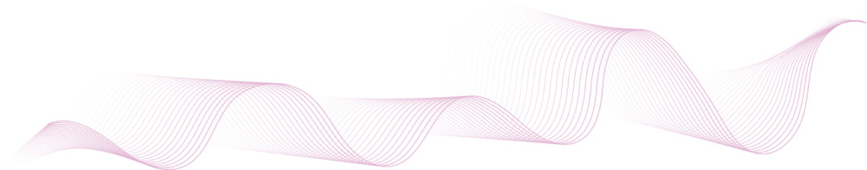 abstract vector illustration of pink colored wave lines - vector background