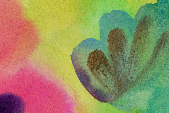 Abstract watercolor texture background with copy space