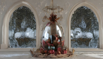 christmas tree in the window, The Three Lives of Alix St Pierre by Natasha Lester 