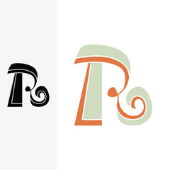 letter R logo. logo modern sign template. silhouette stylish.