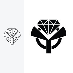 JEWELLERY LOGOS, letter Y sparkling diamond. logo design template sign. monoline style and silhouette stylish.