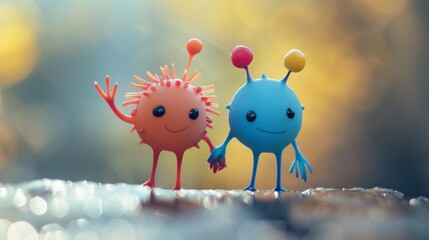 A whimsical story about how gluons keep quarks together like best friends holding hands.
