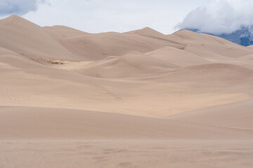 Scenic view of Great Sand Dunes National Park in Colorado, USA.