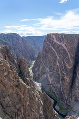 Scenic view of Black Canyon of the Gunisson National Park, Montrose, Colorado, USA