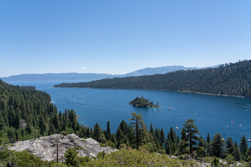 Scenic view of Lake Tahoe in Nevada - California, USA