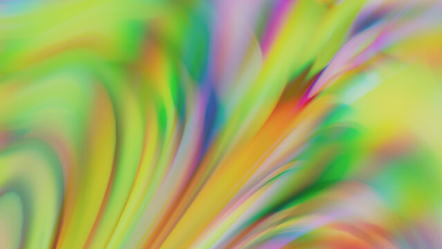 3D render of light refracting abstract glass surface