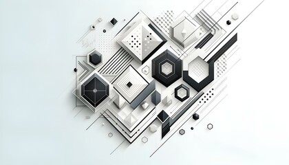 Obraz premium 幾何学模様の背景画像