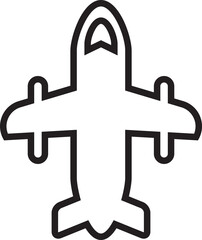 Plane Line Icon