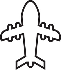 Plane Line Icon
