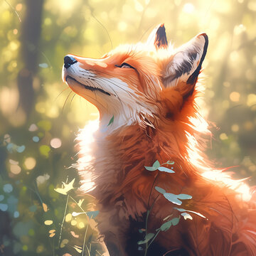 Uma raposa em anime
A fox in anime