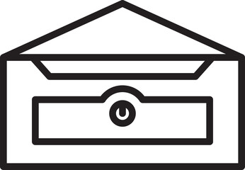 Mailbox or Letterbox Icon