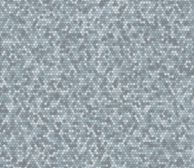 Fototapeta premium Honeycomb mosaic background. Blue color tones gradients. Stacked hexagon bold mosaic cell. Small hexagon shapes. Seamless pattern. Tileable vector illustration.