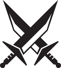 Crossed Swords Glyph Icon