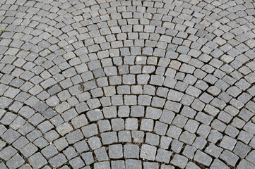 Ground area with grey cobblestone, Germany