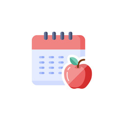 vector calendar icon in flat design