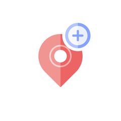 vector gps icon in flat design
