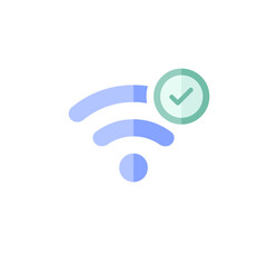 vector wifi icon in flat design