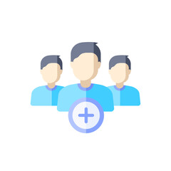 vector male avatar icon in flat design