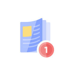vector article icon in flat design