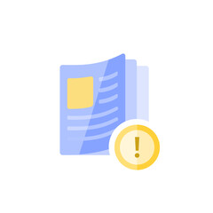 vector article icon in flat design
