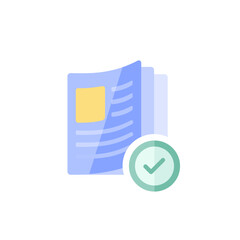 vector article icon in flat design