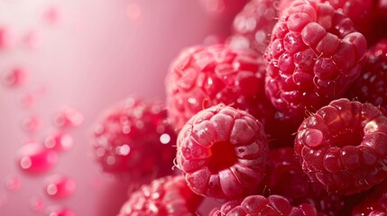 A smooth, even finish characterizes this plain raspberry background