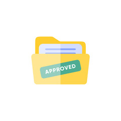 vector folder icon in flat design