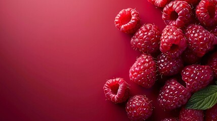 A smooth, even finish characterizes this plain raspberry background