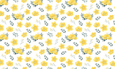 seamless background with flowers