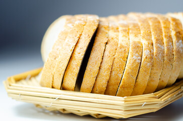 Polish artisan bread on the sourdough, homemade baking of delicious  bread