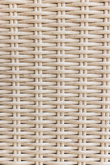 Close-up of woven wicker texture for a basket