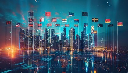 multinational corporation expanding its operations into new countries, global map with highlighted regions of expansion. international growth. 
