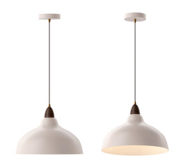 Obraz premium 3d render Modern chandelier set . isolated on background .