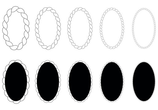 Vectorised Rope Oval Rope Oval Frame Images – Browse 3,107 Stock Photos, Vectors, and Video ...