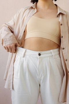 A young woman reveals that she's lost weight