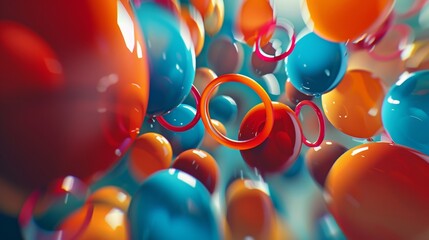 The racers expertly maneuver their balloons trying to pass through the rings without popping any of them.