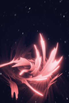 Abstract fire red background flow