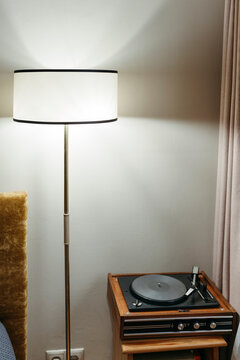Cozy Evening With Vintage Record Player