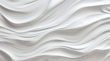 Obraz premium Close Up of White Wall With Wavy Lines