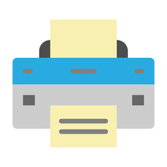 Printer Flat Icon Design