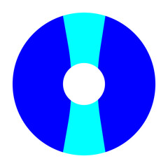 Blu Ray Flat Icon Design