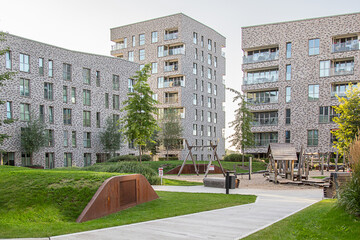 Residential Building Complex with Playground