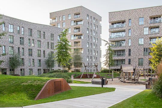 Residential Building Complex with Playground