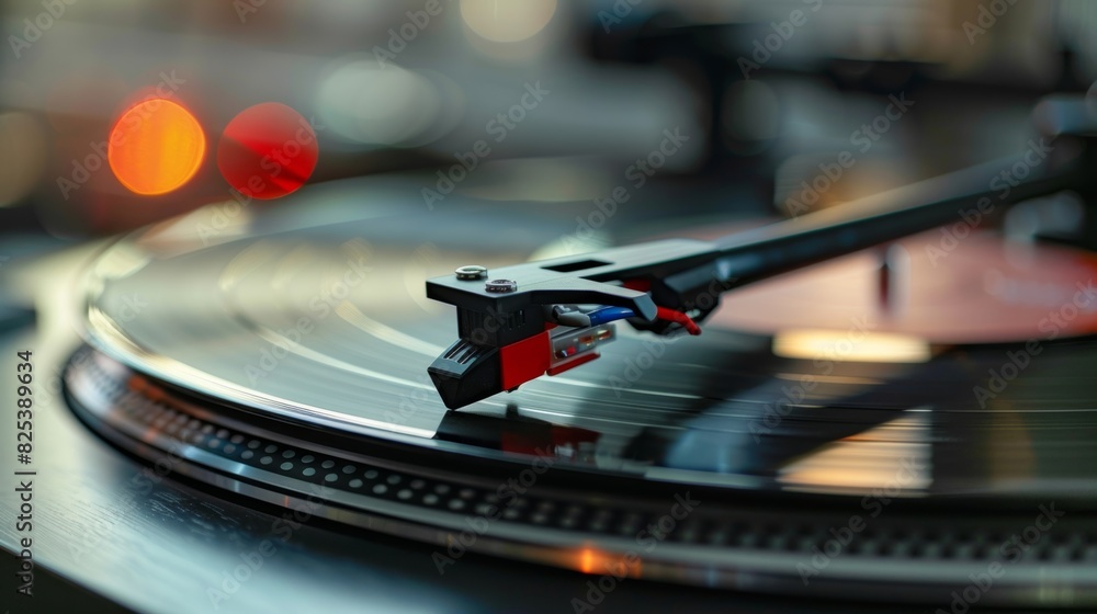 Poster a record player with builtin wireless connectivity allowing users to stream and download music direc